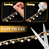1 Yard Brass Rhinestone Cup Chains CHC-WH0002-04G-4