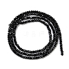 Natural Black Spinel Beads Strands G-P553-F08-01-2