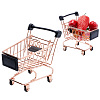 Iron Supermarket Trolley Display Decorations DJEW-WH0042-139RG-1