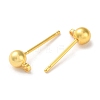 Rack Plating Brass Stud Earring Settings KK-F090-16G-02-2