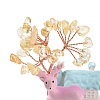 Natural Yellow Quartz Tree Display Decoration DJEW-G030-01RG-05-3