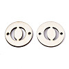 Unfinished Natural Poplar Wood Links Connectors WOOD-S045-140B-01O-2