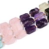 Natural Lapis Lazuli & Amethyst & Rose Quartz & Amazonite & Prehnite & Strawberry Quartz & Sunstone 7 Chakra Beads Strands G-C098-A30-01-4
