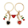 Valentine's Day Alloy Rhinestone Keychain KEYC-YW00184-1