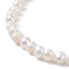 Natural Pearl Beaded Necklace with Brass Clasp for Women NJEW-JN04057-2