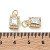 Brass Micro Pave Cubic Zirconia Pendants KK-C252-02F-G-3