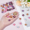 50Pcs 5 Styles Opaque & Transparent Acrylic Enamel Beads OACR-PH0004-61-3