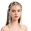 1Pc Plastic Beads Hair Chain Hat for Bridal OHAR-GF0001-52B-1