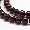 Natural Garnet Bead Strands G-P217-33-6mm-3