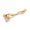 Alloy Alligator Hair Clips AJEW-A061-01B-G-3