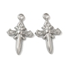 304 Stainless Steel Pendants STAS-D127-07P-1