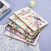 Wooden 2-Ring Loose Leaf Binder Postcard Phote Album Cover DIY-WH0547-240-7