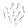 10Pcs Alloy Star Shoe Charms HJEW-JM02876-2