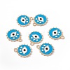 Alloy Enamel Pendants ENAM-G209-03KCG-01-3