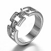 Tarnish Resistant 316 Surgical Stainless Steel Rings RJEW-P116-07-18mm-2