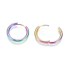 Ion Plating(IP) 304 Stainless Steel Huggie Hoop Earrings EJEW-F111B-21mm-Y-3