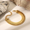 304 Stainless Steel Link Chain Bracelets for Women BJEW-Z125-02G-1