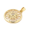 Brass Micro Pave Cubic Zirconia Pendants LS-KK-Z111-01G-2