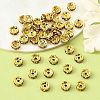 Brass Grade A Rhinestone Spacer Beads RSB036NF-05G-2
