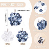 20Pcs 2 Colors Opaque Resin Pearlized Pendants PALLOY-TAC0313-4