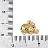 Brass Micro Pave Cubic Zirconia Elephant Charms KK-D409-41G-D-3