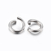 Tarnish Resistant 304 Stainless Steel Open Jump Rings STAS-H437-9x0.8mm-2