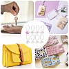 8Pcs 8 Style Acrylic Hanging Beaded Keychain Wrist Bracelet Pendant Decoration HJEW-OC0001-30-6