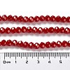 Baking Painted Imitation Jade Glass Bead Strands DGLA-A034-J6MM-A29-3