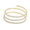 Iron Alloy Rhinestone Multilayer Bangles BJEW-B052-03LG-2