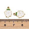 Vegetables 304 Stainless Steel Enamel Charms STAS-C137-02D-G-3