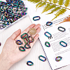 100Pcs 2 Style Acrylic Linking Rings OACR-PH0001-68-6