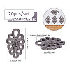 20Pcs Zinc Alloy Adjustable Jean Button Pins FIND-FH0017-92B-2