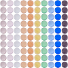 140Pcs 10 Colors Lampwork Cabochons LAMP-FH0001-16-1