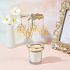 430 and 201 Stainless Steel Rotating Candlestick Tealight Candle Holder DJEW-WH0039-25B-G-4