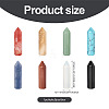 8Pcs 8 Style Natural Pointed Beads G-FW0001-26-2