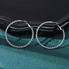 304 Stainless Steel Hoop Earrings EJEW-S250-02B-P-2