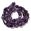 Natural Amethyst Beads Strands G-P497-01E-45-3