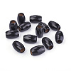 Dyed Barrel Natural Wood Beads WOOD-CD0001-11-2