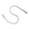 Tarnish Resistant 304 Stainless Steel Herringbone Chain Bracelets BJEW-P236-15P-5
