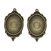 Tibetan Style Alloy Pendant Cabochon Settings LS-X-TIBEP-R304-016AB-LF-2
