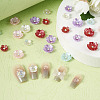 96Pcs 12 Styles Opaque Resin Pave Rhinestone Cabochons RESI-TA0002-33-7