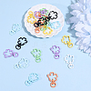 24Pcs 8 Colors Baking Paint Zinc Alloy Swivel Clasps FIND-SC0020-78-6