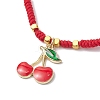 Alloy Enamel Charm Bracelets BJEW-JB12519-02-3