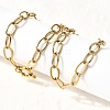 304 Stainless Steel Cable Chain Necklaces with Spring Ring Clasps for Women X-NJEW-Z091-09G-3