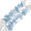 Natural Quartz Crystal & Aquamarine Beads Strands G-L610-A05-01-1