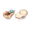 Natural Sea Shell & Dyed Agate Pendants G-N366-03G-2