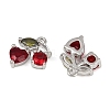 Brass Micro Pave Cubic Zirconia Pendants KK-P290-02A-P-01-2