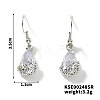 Brass Rhinestone Teardrop Dangle Earrings for Women AT5117-3-1