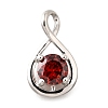925 Sterling Silver Pave Cubic Zirconia Pendants STER-V001-03P-01-1