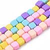 Handmade Polymer Clay Beads Strands LS-CLAY-N008-060-04-1